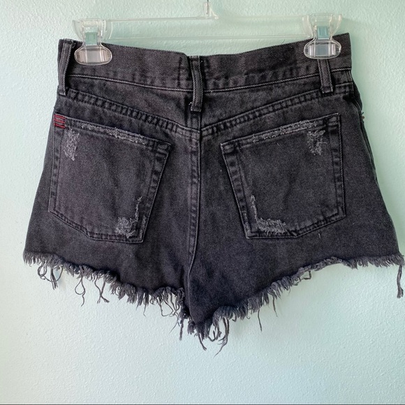 BDG Black Denim Distressed Short - Picture 4 of 5